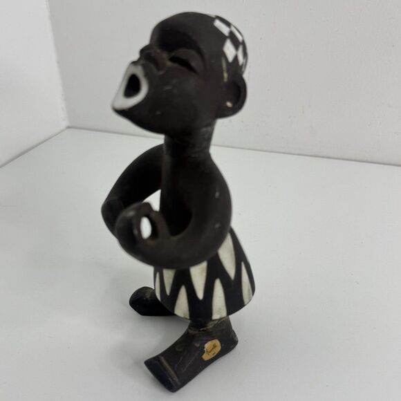 Signed Jaap Ravelli 1950s African Terracotta Banjoman Figurine Rare “Read” - Picture 2 of 11